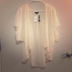 Sheer Short sleeve Cardigan